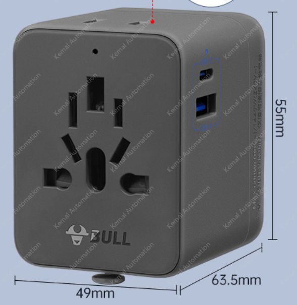 20W fast charging L10U20 Multi-Country Travel Transfer-Space Gray